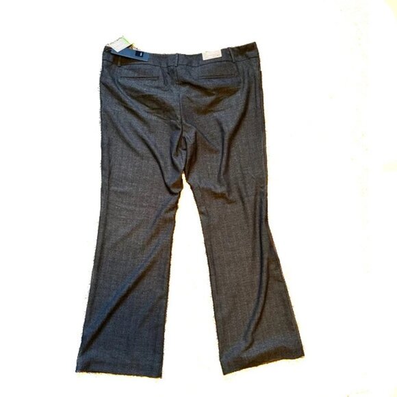 NWT Mossimo Stretch Charcoal Gray Herringbone Trousers Size 18 - Picture 5 of 5